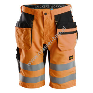6131 Spodnie Krótkie Odblaskowe LiteWork+ z workami kieszeniowymi, EN 20471/1