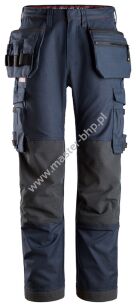 6262 Snickers  Spodnie ProtecWork z workami kieszeniowymi i obustronnymi kieszeniami na nogawkach