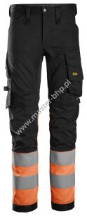   Snickers 6334 Spodnie Odblaskowe Stretch, EN 20471/1